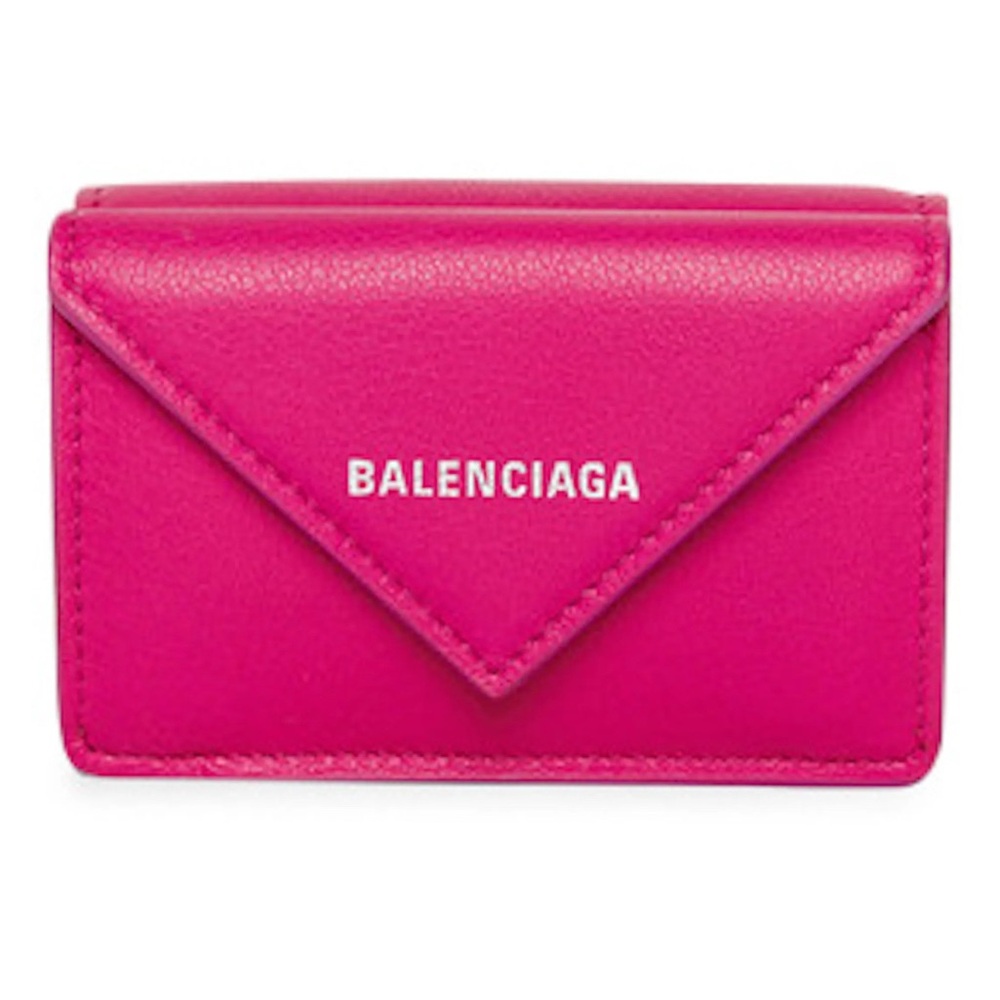 NWT BALENCIAGA Papier Mini Rose Magenta Wallet!